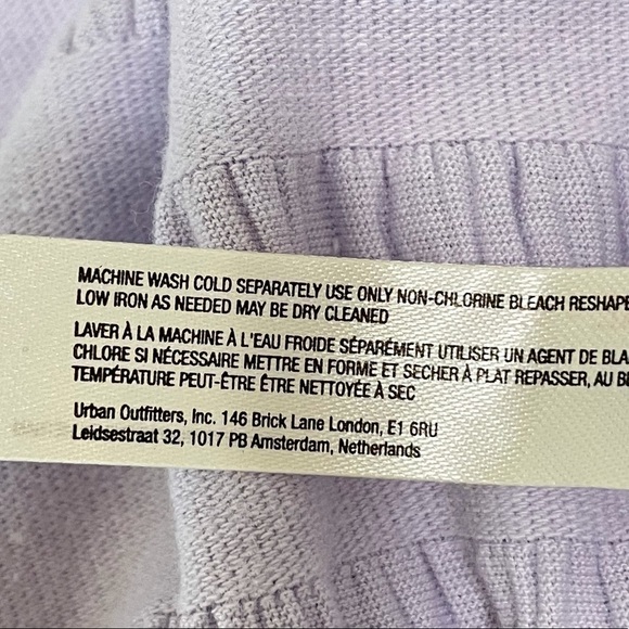 NWT Anthropologie Josephine Lavender Flounced Open Back Mini Dress Medium - Picture 14 of 16